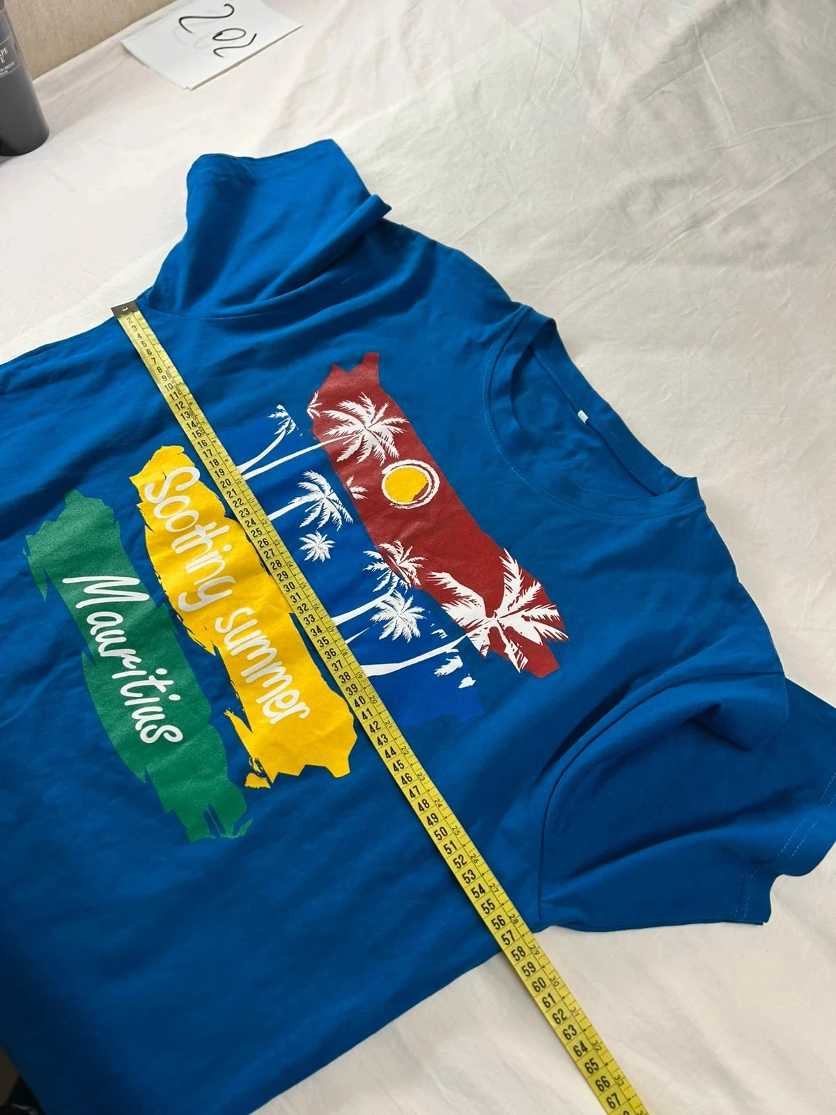 Blue vintage print t-shirt – photo 7
